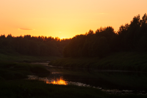 Закат на реке Медведица